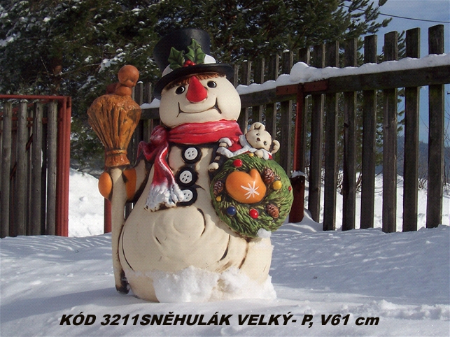 KÓD 3211 SNĚHULÁK VELKÝ- P  V61cm