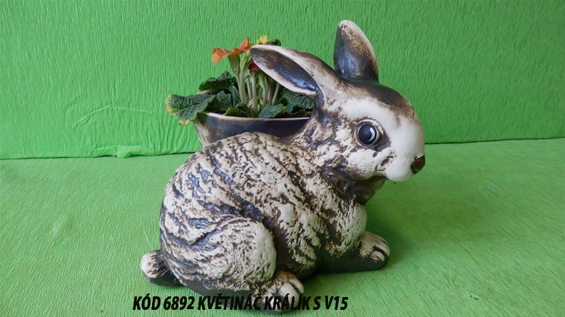 KÓD 6892 Květináč králík - S V15